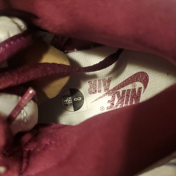 NIB AUTHENTIC Nike Men's Air Jordan 1 Retro High Bordeaux/White-metallic Silver - Picture 14 of 16